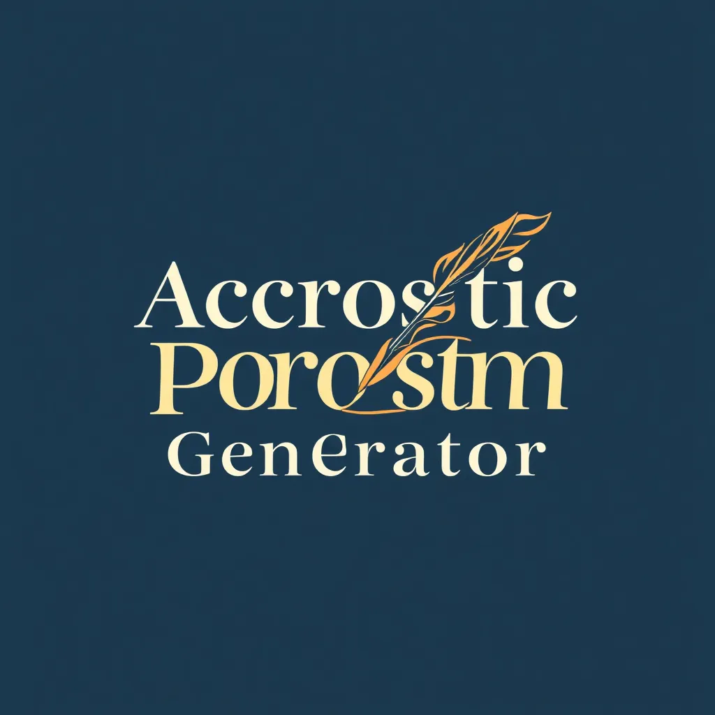 Acrostic Poem Generator