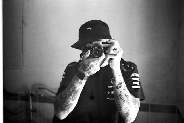 Original black and white image