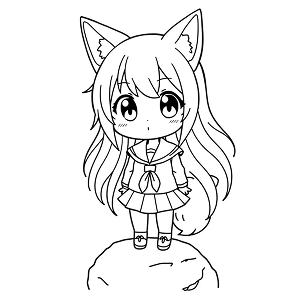 Coloring Page Generated By AIG