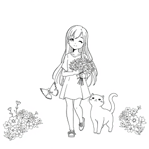 Coloring Page Generated By AIG