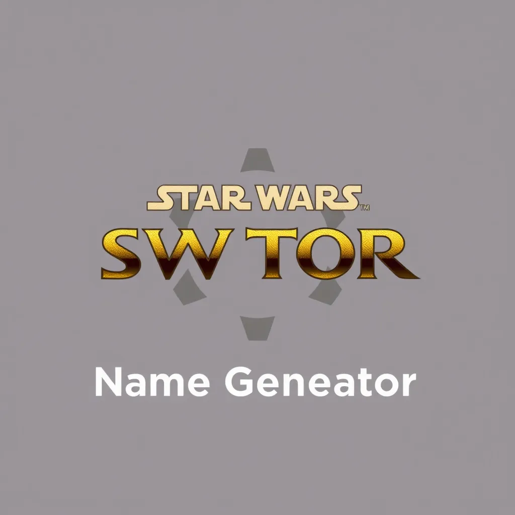 SWTOR Name Generator