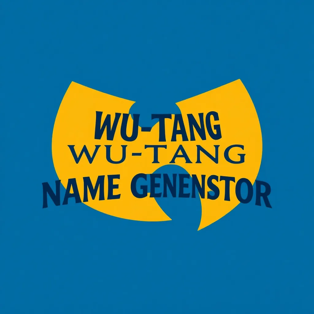 Wu-Tang Name Generator