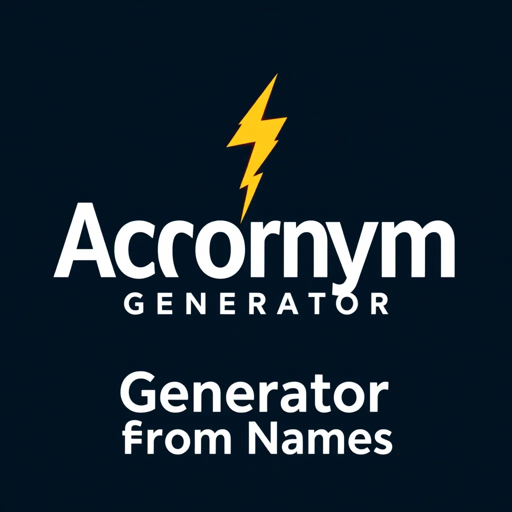 Acronym Generator from Names