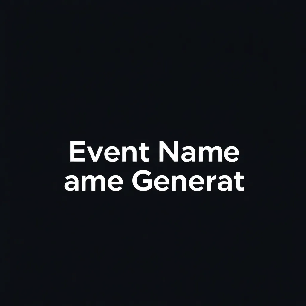 Event Name Generator