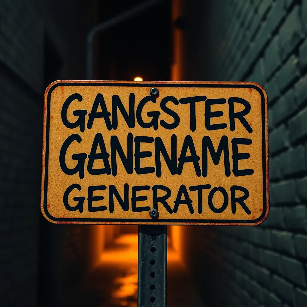 Gangster Street Name Generator