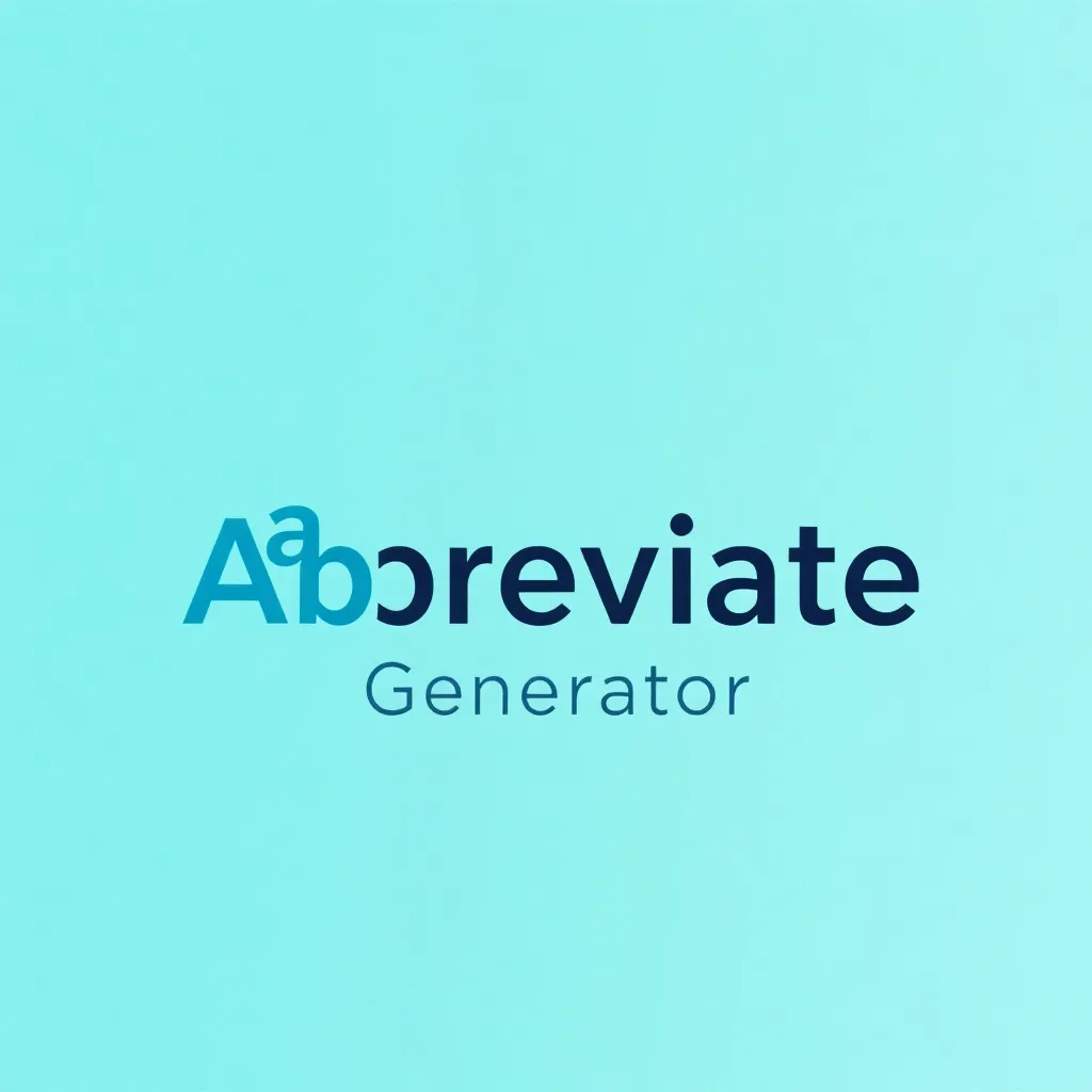 Abbreviate Name Generator