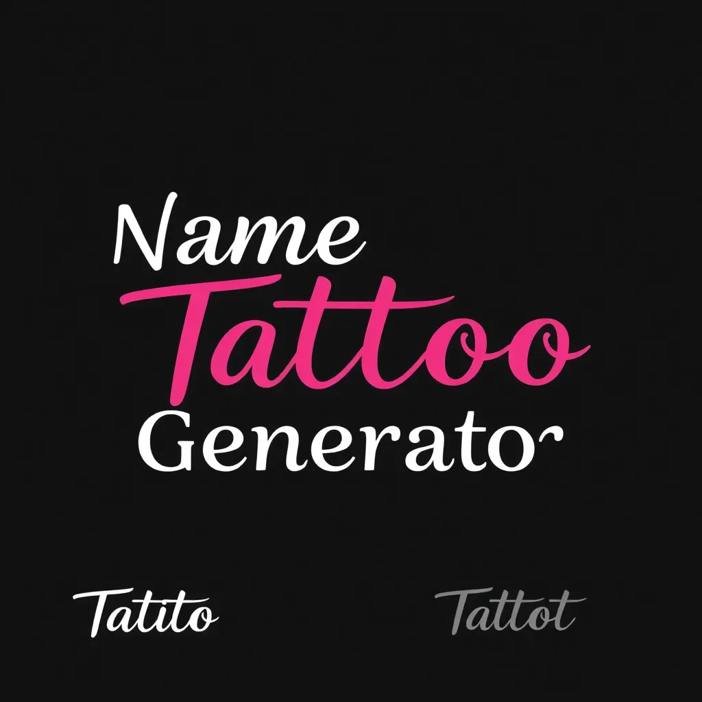 Name Tattoo Generator