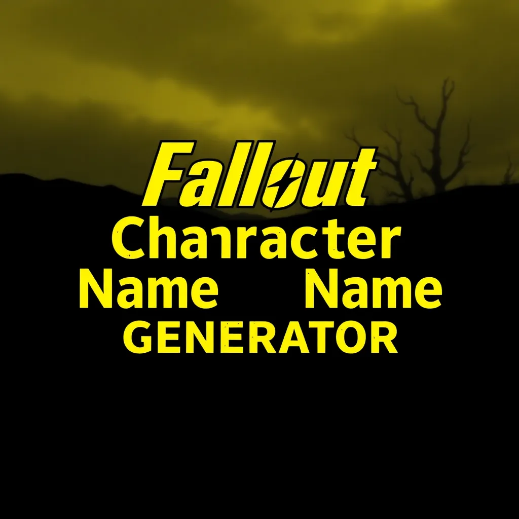 Fallout Character Name Generator