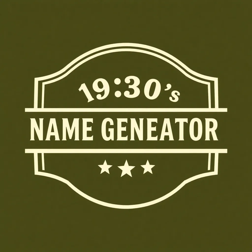 1930's Name Generator