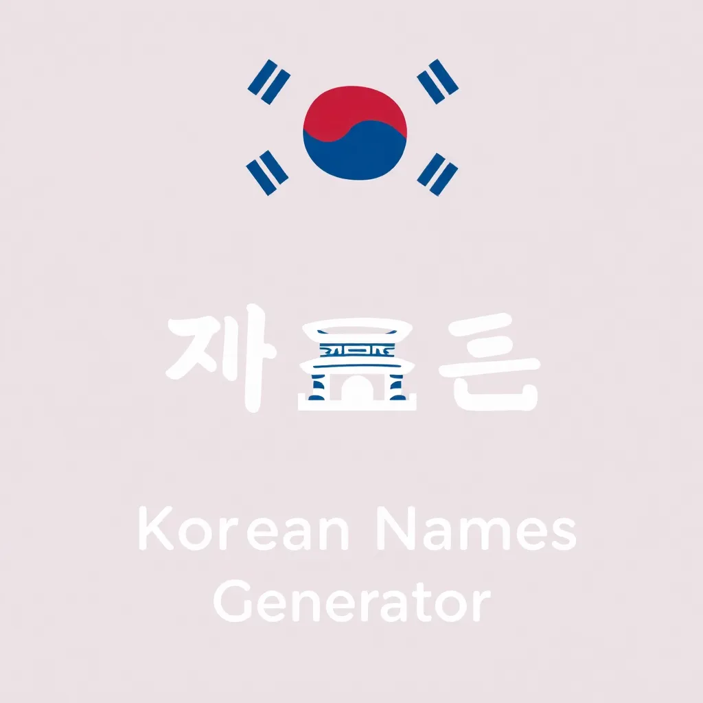 Korean Names Generator