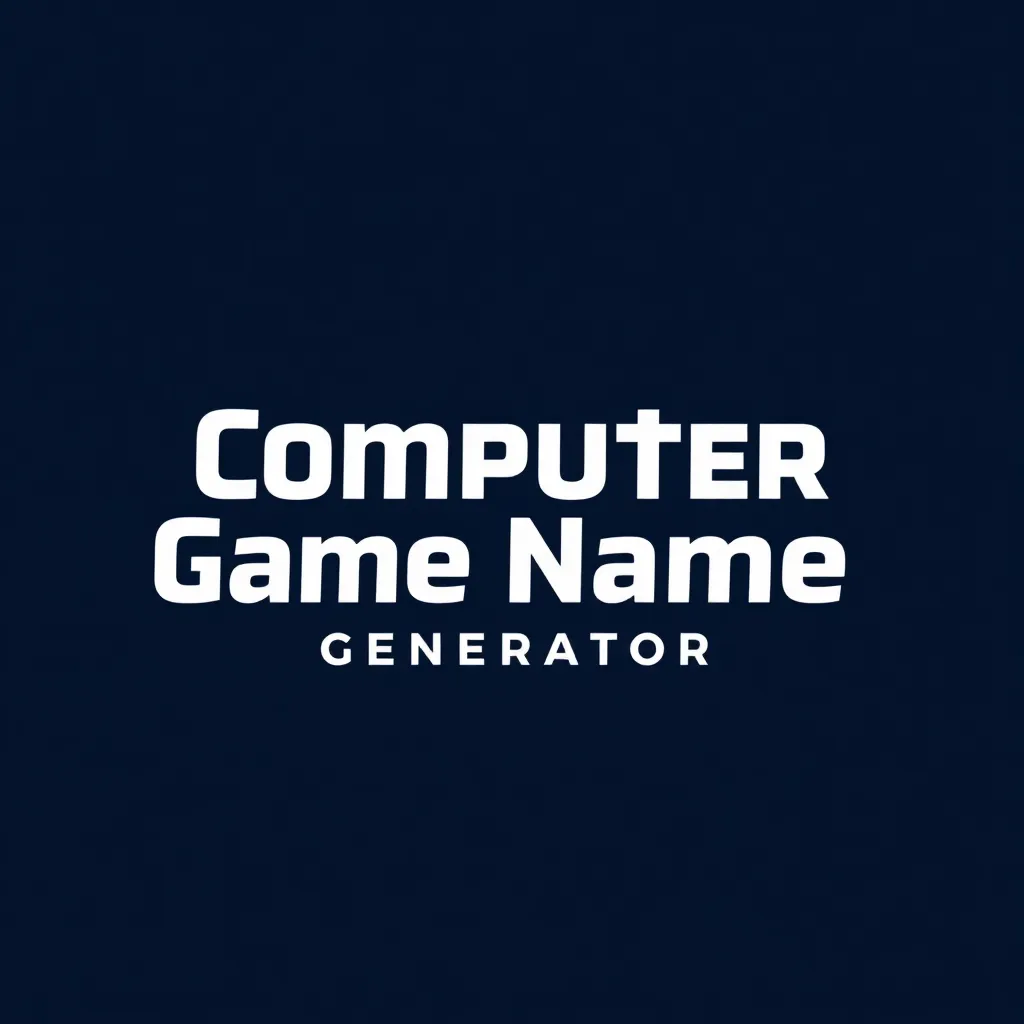 Computer Game Name Generator