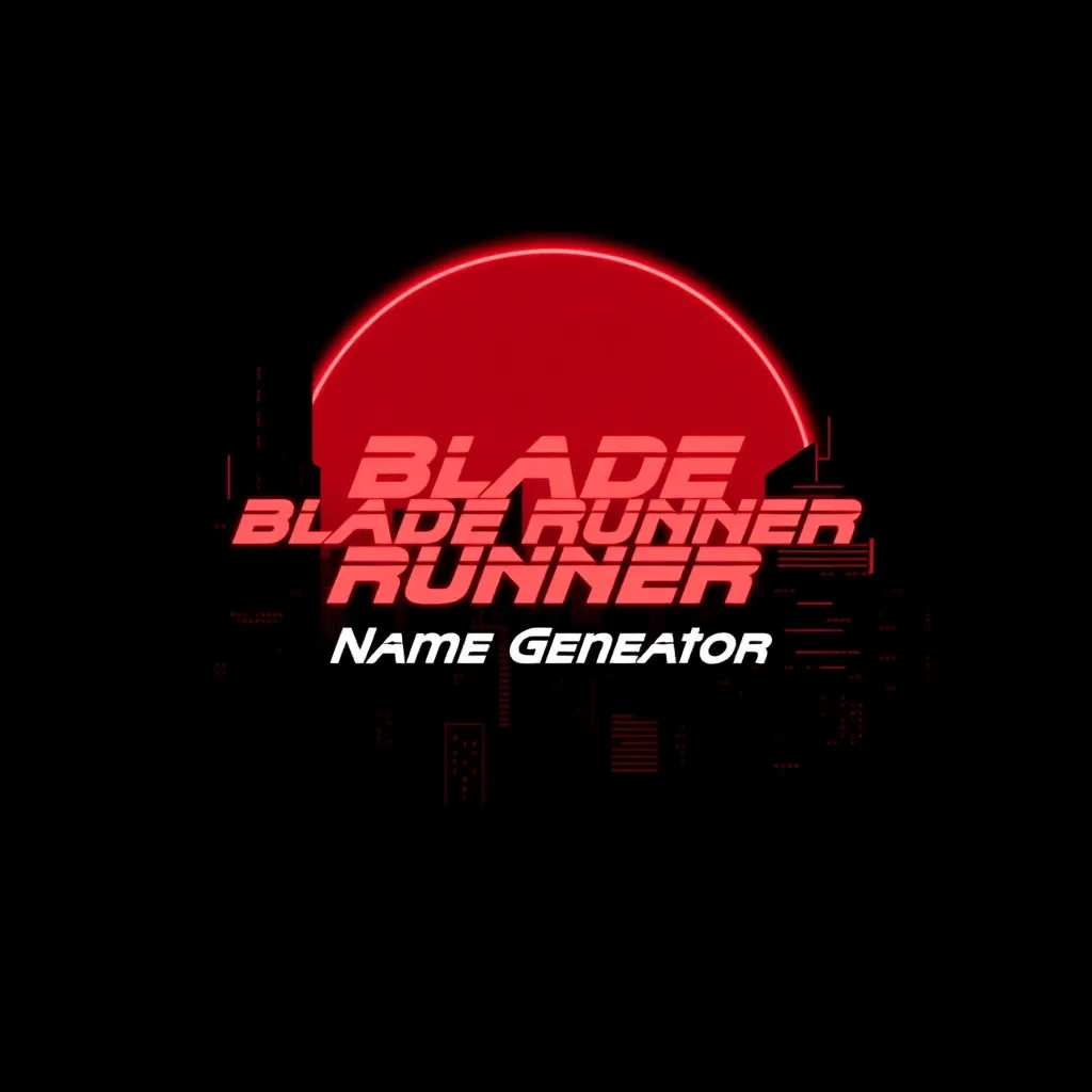 Blade Runner 2049 Name Generator