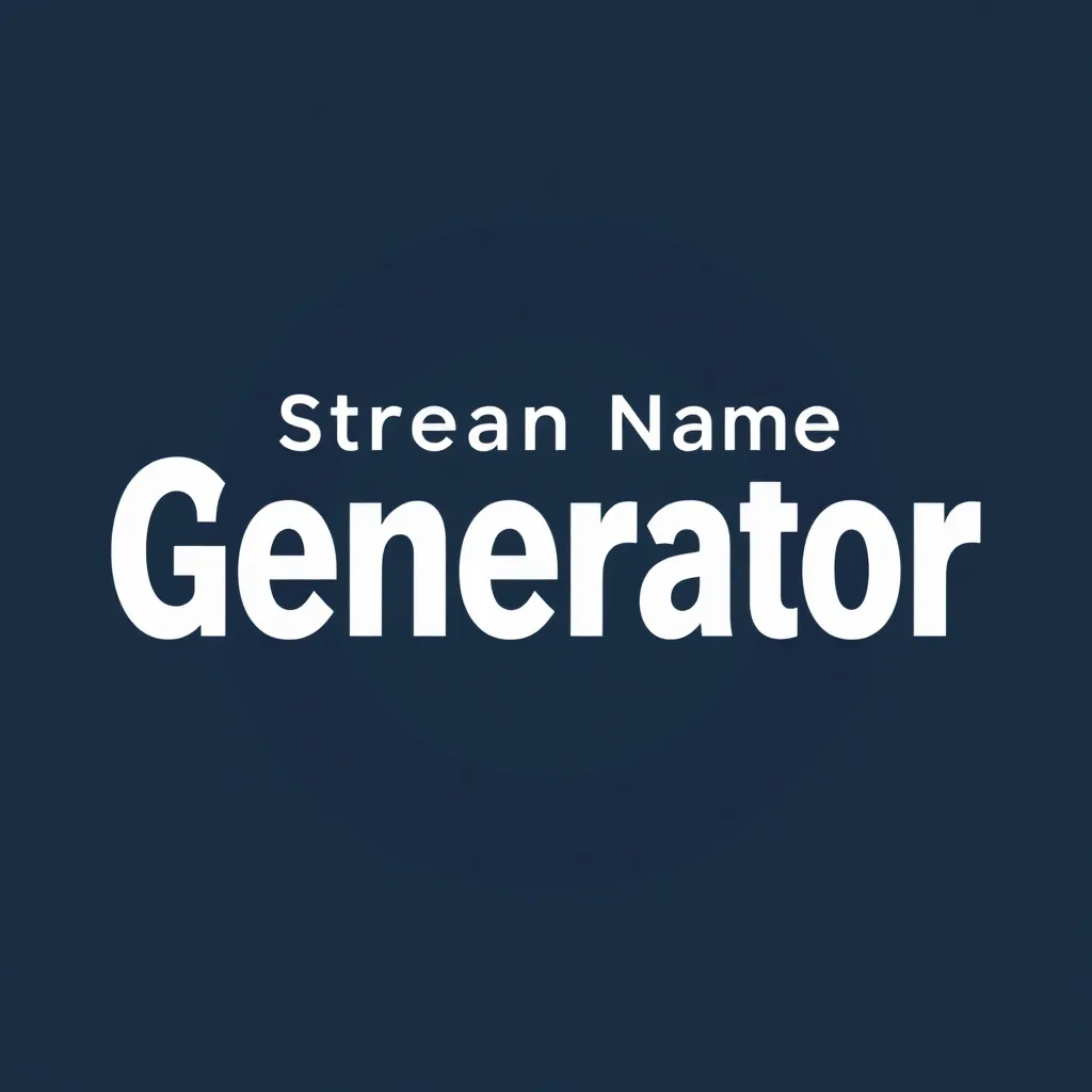 Stream Name Generator