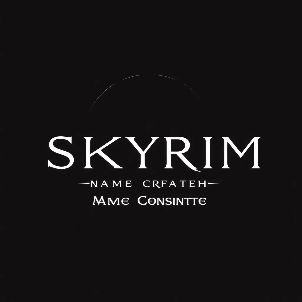 Skyrim Name Generator