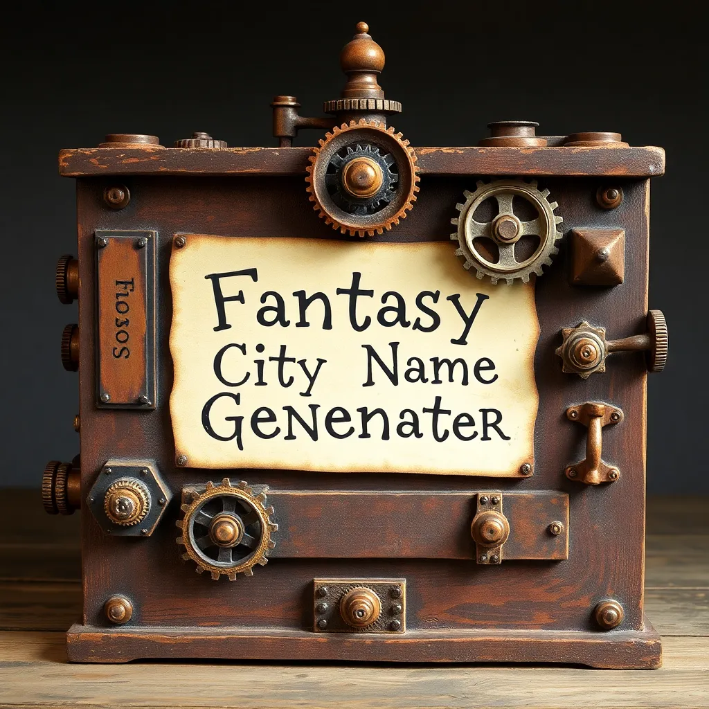 Fantasy City Name Generator