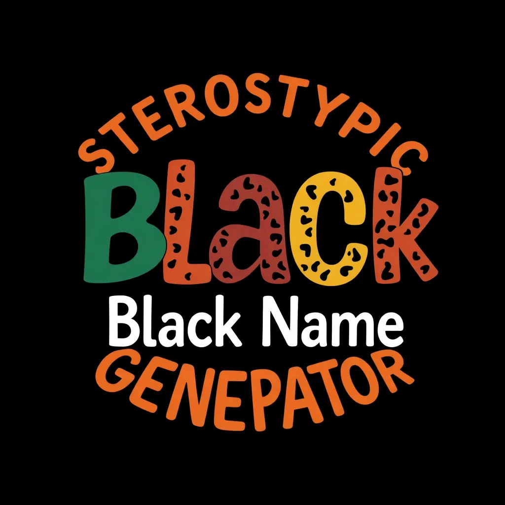 Stereotypical Black Name Generator