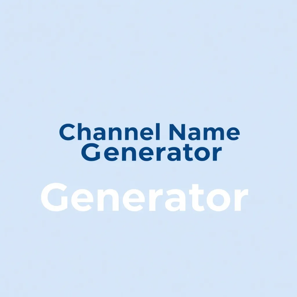 Channel Name Generator