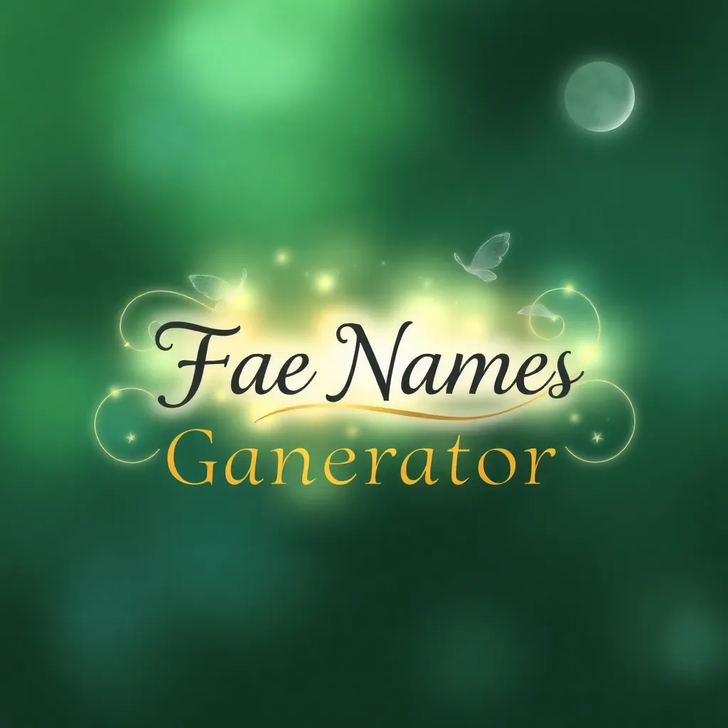 Fae Names Generator