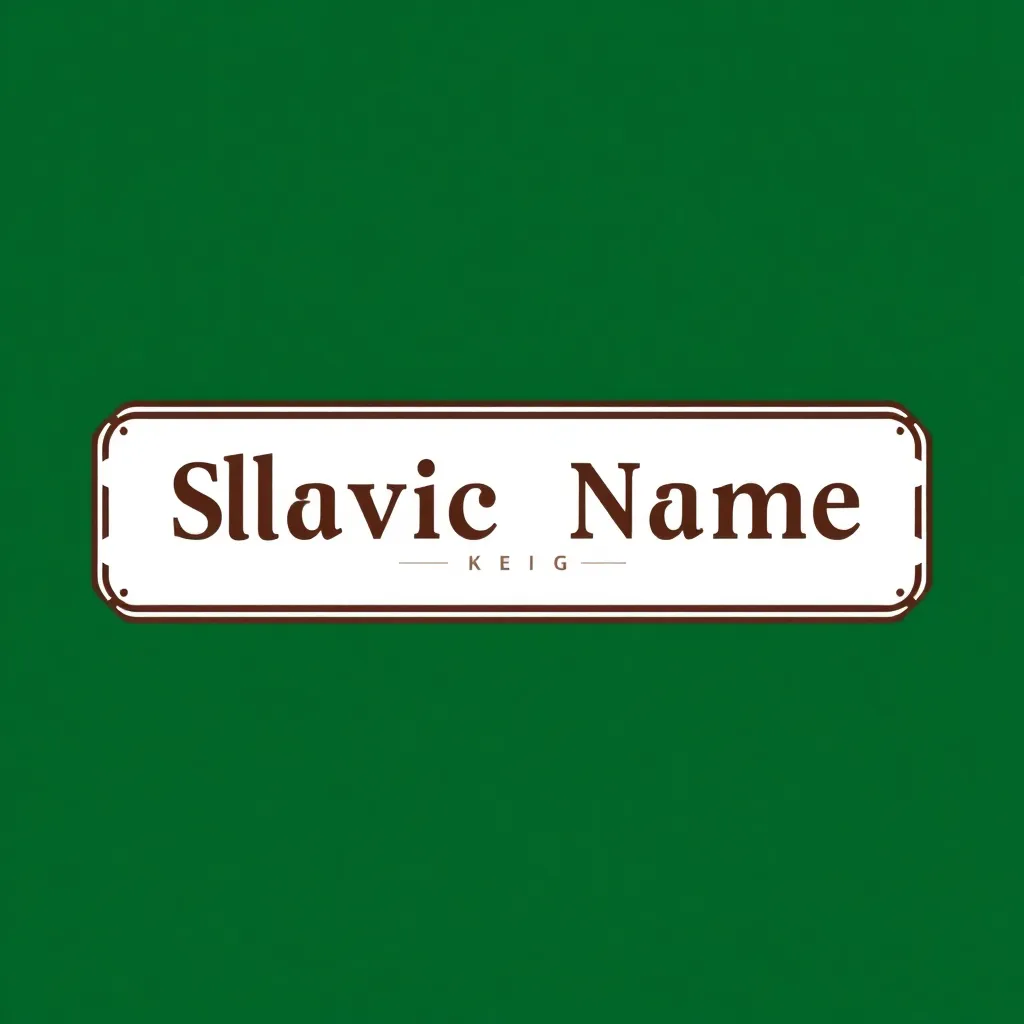 Slavic Name Generator