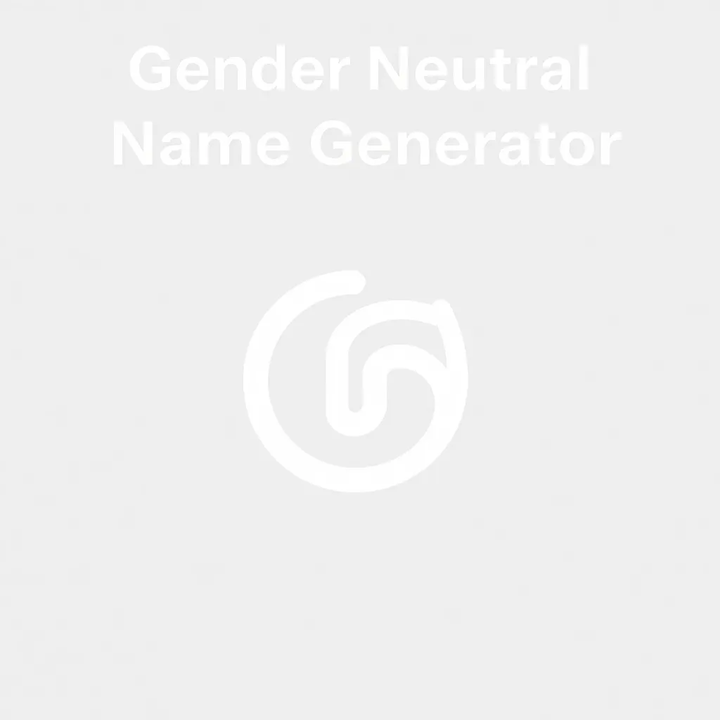 Gender Neutral Name Generator