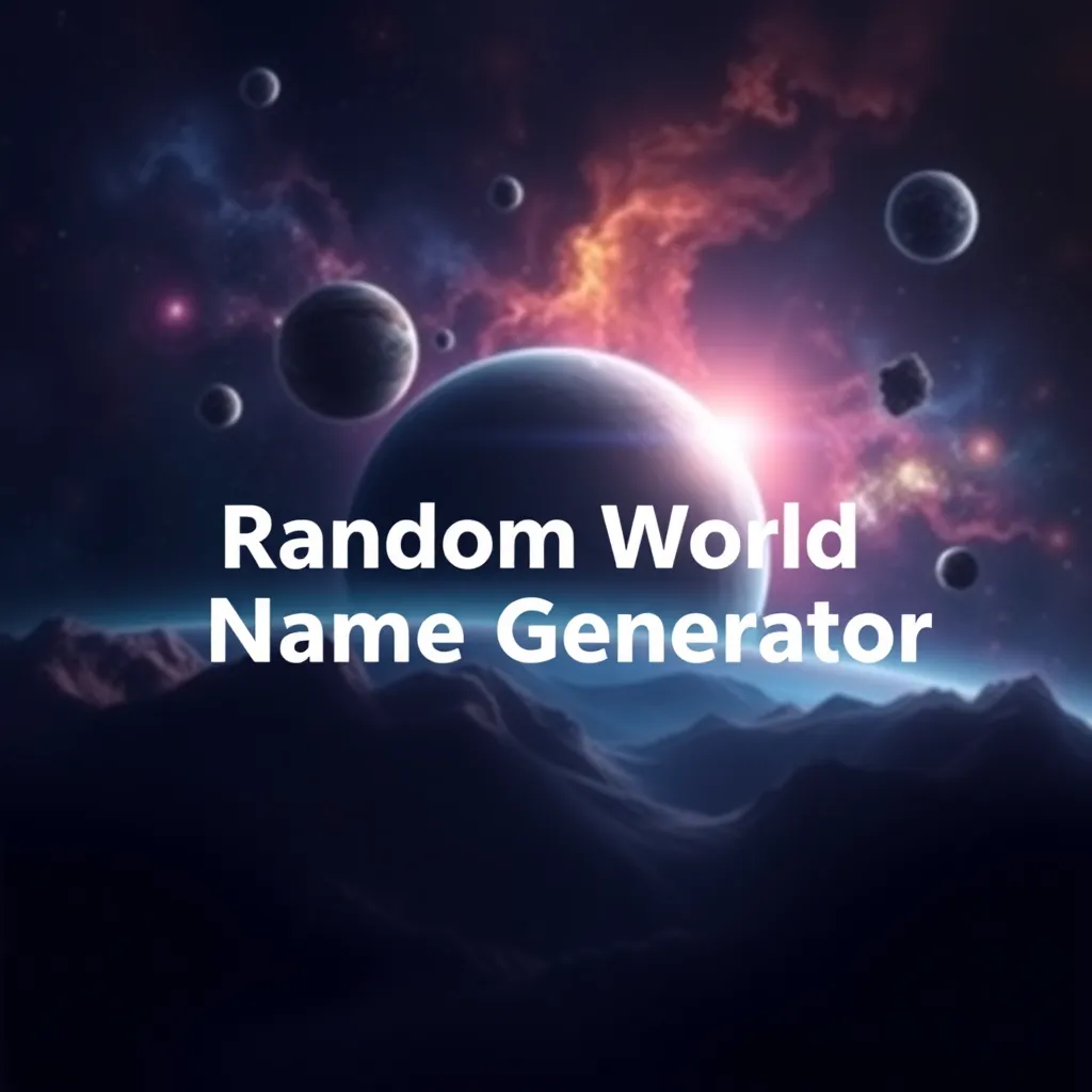 Random World Name Generator