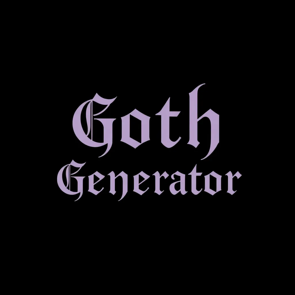 Goth Name Generator