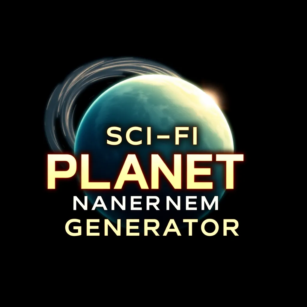 Sci-Fi Planet Name Generator