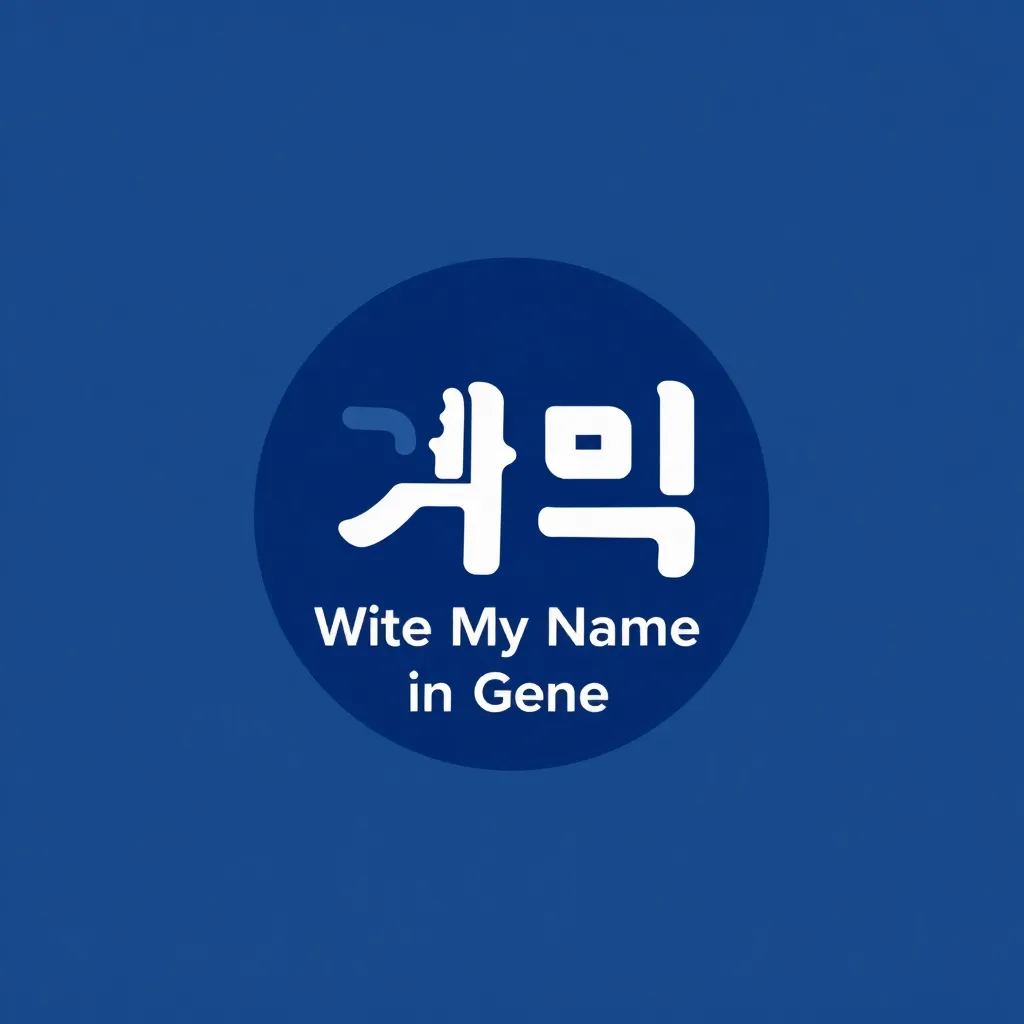 Write My Name in Korean Generator