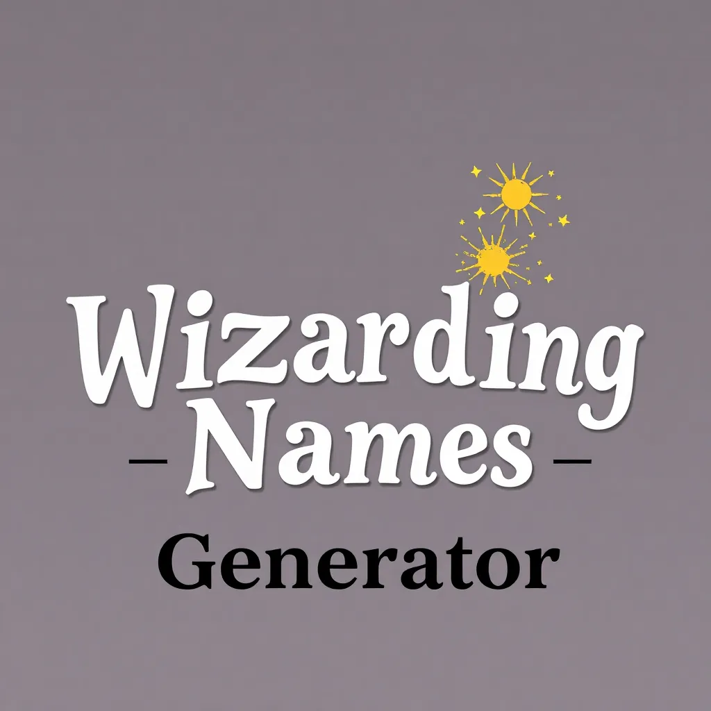 Wizarding Names Generator