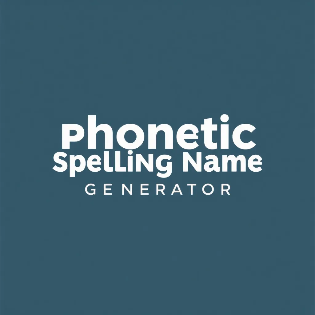 Phonetic Spelling Name Generator