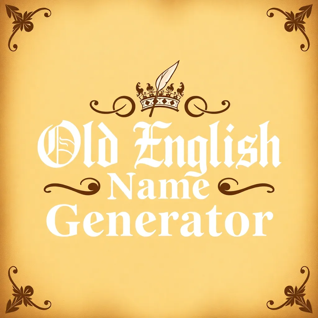 Old English Name Generator