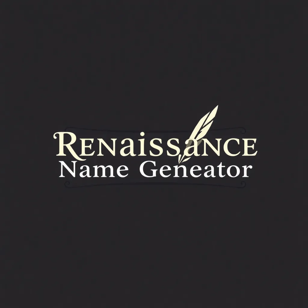 Renaissance Name Generator