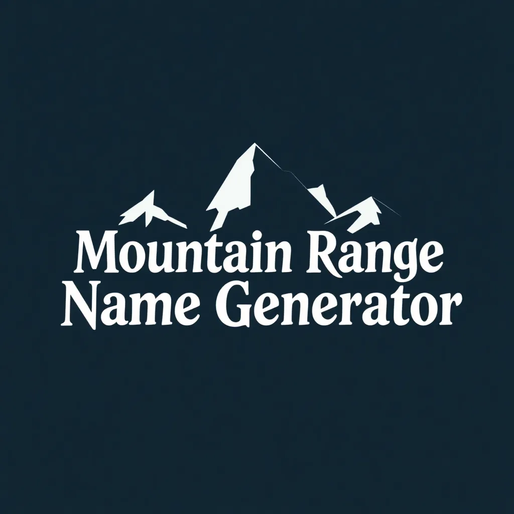 Mountain Range Name Generator